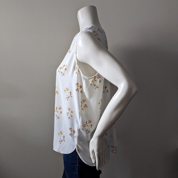 NYDJ - White Sleeveless Pintuck Blouse - Size S - NWT - Picture 4 of 10